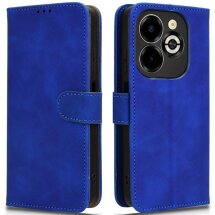 Чохол Deexe Classic Wallet для Infinix Smart 8 Plus - Blue: фото 1 з 6