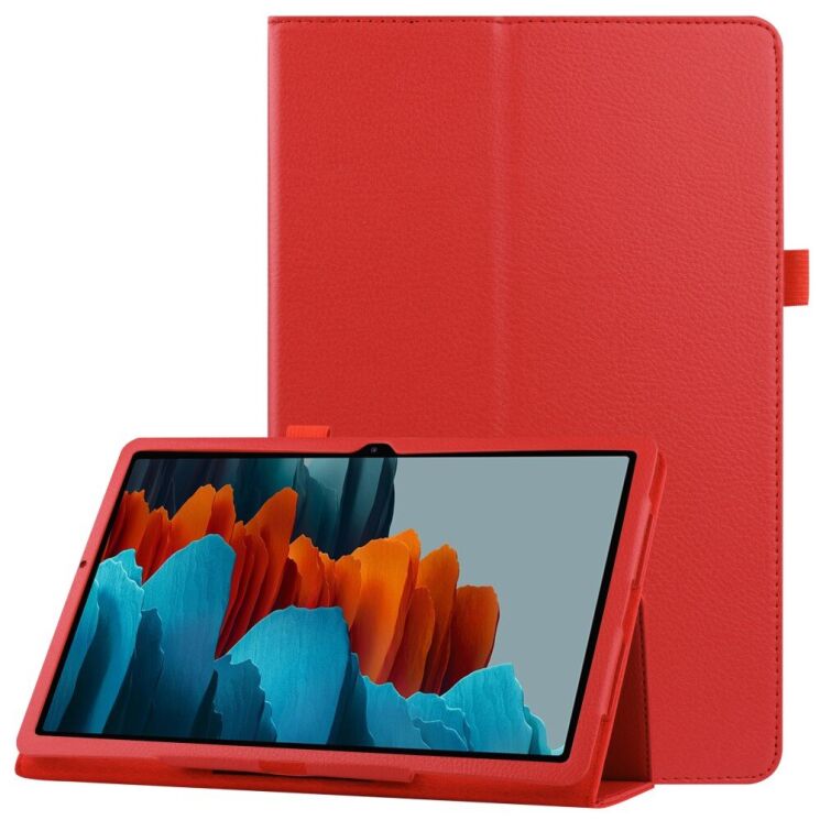 Чехол Deexe Folder Style для Samsung Galaxy Tab S7 (T870/875) / S8 (X700/706) - Red: фото 1 из 7