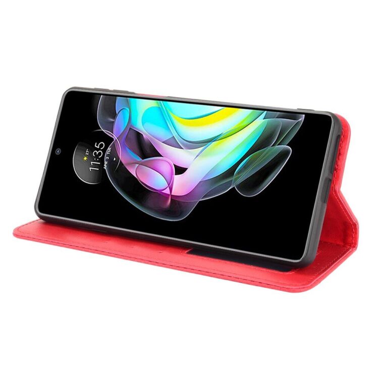 Чохол Deexe Retro Style для Motorola Edge 20 - Red: фото 5 з 11