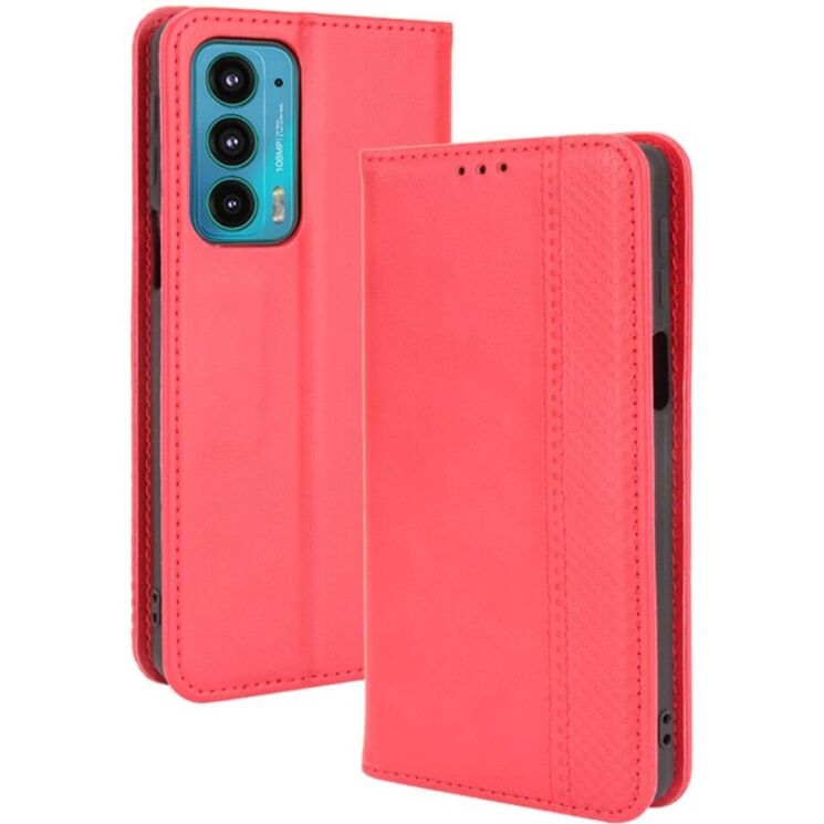 Чохол Deexe Retro Style для Motorola Edge 20 - Red: фото 1 з 11