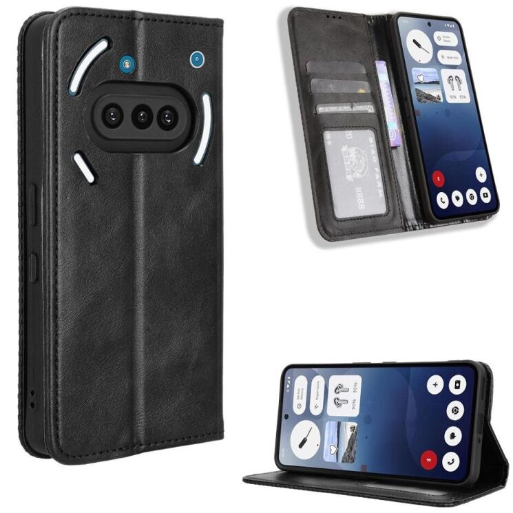 Чохол Deexe Retro Style для Nothing Phone (3a) - Black: фото 1 з 19