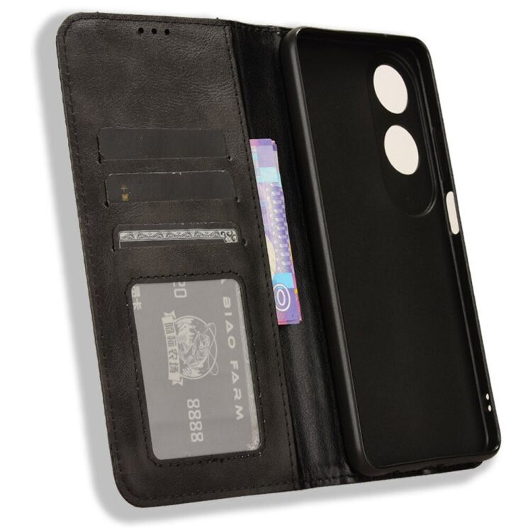 Чохол Deexe Retro Style для OPPO A60 - Black: фото 4 з 7
