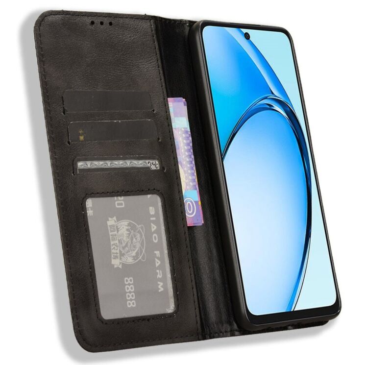 Чохол Deexe Retro Style для OPPO A60 - Black: фото 2 з 7
