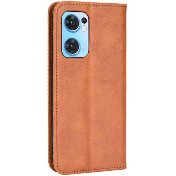 Чохол-книжка Deexe Retro Style для OPPO Find X5 Lite / Reno 7 5G - Brown: фото 7 з 8