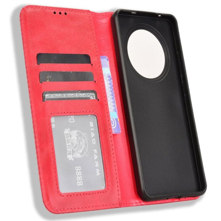 Чехол Deexe Retro Style для OPPO Reno 12 F/FS - Red: фото 4 из 7
