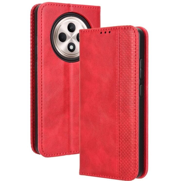 Чехол Deexe Retro Style для OPPO Reno 12 F/FS - Red: фото 1 из 7