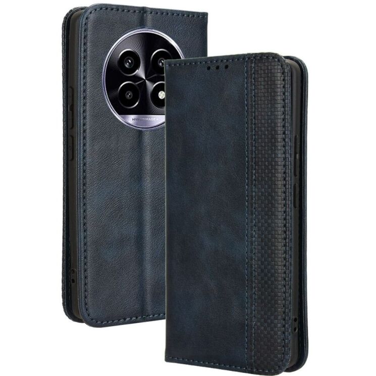 Чехол Deexe Retro Style для Realme 13 Plus - Blue: фото 1 из 7