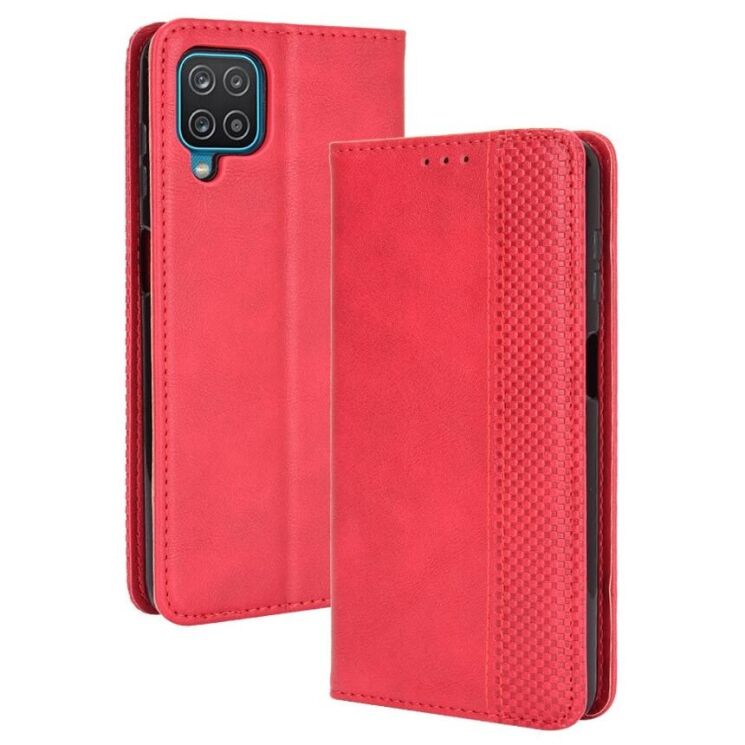Чехол Deexe Retro Style для Samsung Galaxy A12 (A125) / A12 Nacho (A127) / M12 (M127) - Red: фото 1 из 14