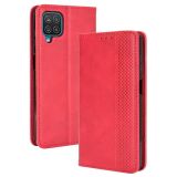 Чохол Deexe Retro Style для Samsung Galaxy A12 (A125) / A12 Nacho (A127) / M12 (M127) - Red (260311R)