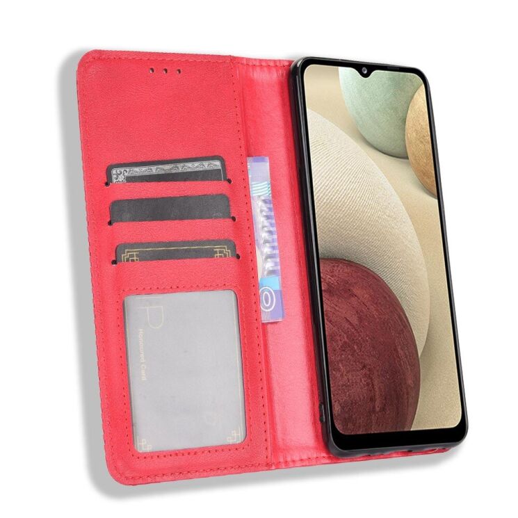 Чехол Deexe Retro Style для Samsung Galaxy A12 (A125) / A12 Nacho (A127) / M12 (M127) - Red: фото 5 из 14