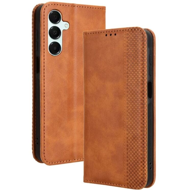 Чехол Deexe Retro Style для Samsung Galaxy A16 (A165) - Brown: фото 1 из 7