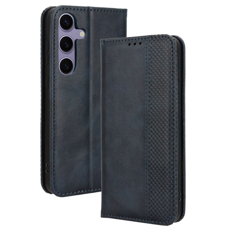 Чехол Deexe Retro Style для Samsung Galaxy S24 - Blue: фото 1 из 7