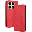 Чехол-книжка Deexe Retro Style для Xiaomi 15T - Red (391008R)