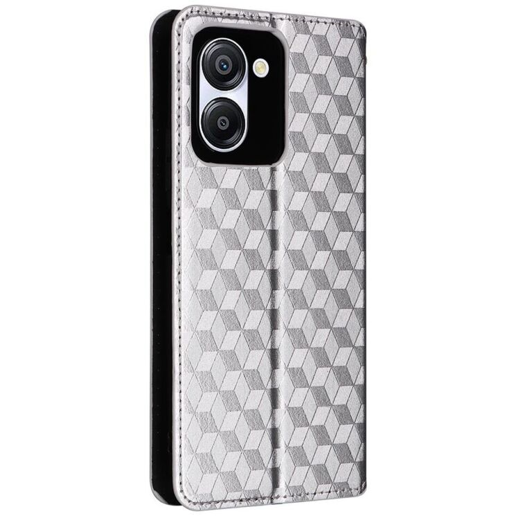 Чехол Deexe Rhombus Book для Blackview Color 8 - Silver: фото 6 из 6