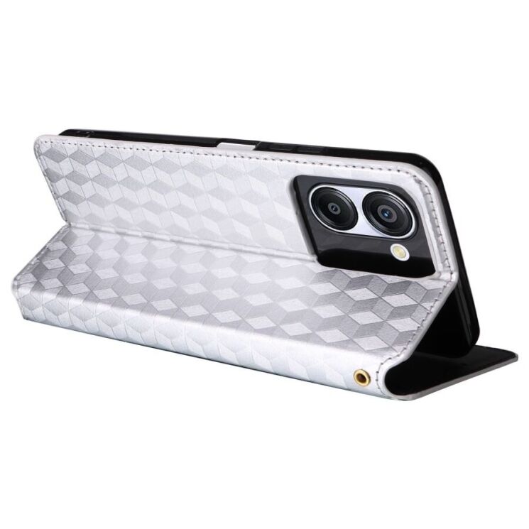 Чехол Deexe Rhombus Book для Blackview Color 8 - Silver: фото 4 из 6