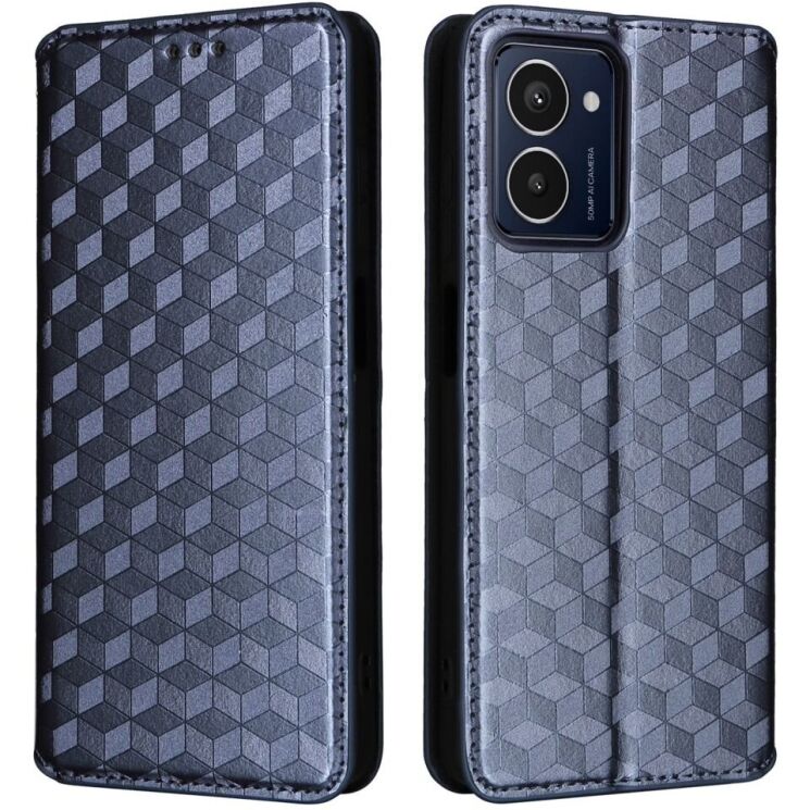 Чехол Deexe Rhombus Book для HMD Pulse / Pulse Pro / Pulse Plus - Blue: фото 1 из 9