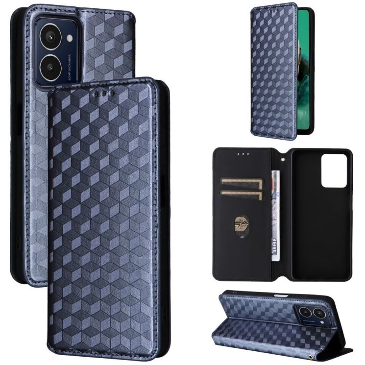 Чехол Deexe Rhombus Book для HMD Pulse / Pulse Pro / Pulse Plus - Blue: фото 5 из 9