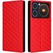 Чехол Deexe Rhombus Book для ZTE Nubia Music - Red (360310R). Фото 1 из 9