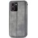 Чехол Deexe Rhombus Wallet для HMD Skyline - Grey (365816H). Фото 5 из 9