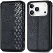 Чохол Deexe Rhombus Wallet для iPhone 18 Pro / 17 Pro - Black (423625B)