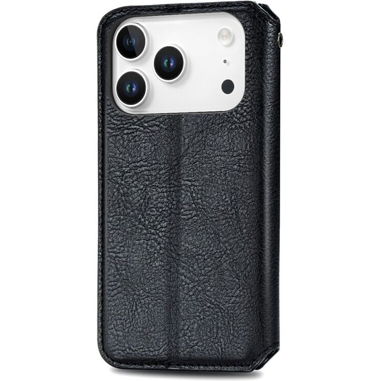 Чохол Deexe Rhombus Wallet для iPhone 18 Pro / 17 Pro - Black (423625B) Чохол Deexe Rhombus Wallet для iPhone 18 Pro / 17 Pro - Black: фото 5 з 6
