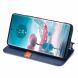 Чехол Deexe Rhombus Wallet для Motorola Edge 40 Neo - Blue (340036L). Фото 3 из 6