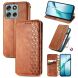 Чехол Deexe Rhombus Wallet для Motorola Moto G56 - Brown (383129Z). Фото 1 из 15