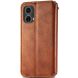 Чехол Deexe Rhombus Wallet для Motorola Moto G85 - Brown (357027Z). Фото 5 из 10