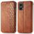 Чехол Deexe Rhombus Wallet для Motorola Moto G85 - Brown: фото 1 из 10