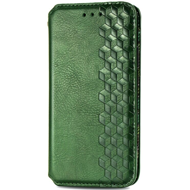 Чехол Deexe Rhombus Wallet для Motorola Moto G86 Power - Green: фото 4 из 6