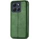 Чехол Deexe Rhombus Wallet для Motorola Moto G86 Power - Green (385126G). Фото 5 из 6