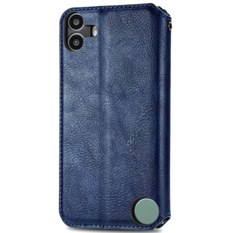 Чехол Deexe Rhombus Wallet для Nothing CMF Phone 1 - Blue: фото 5 из 9