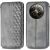 Чехол Deexe Rhombus Wallet для Realme 12 Pro / 12 Pro+ - Grey: фото 1 из 6