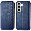 Чехол Deexe Rhombus Wallet для Samsung Galaxy S26 - Blue (404270L)