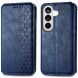 Чехол Deexe Rhombus Wallet для Samsung Galaxy S26 - Blue (404270L). Фото 1 из 6