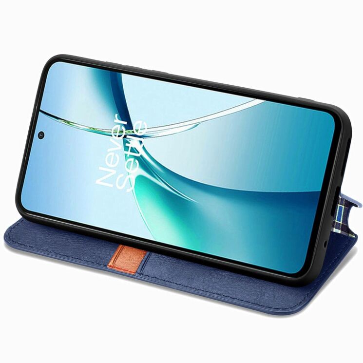 Чехол Deexe Rhombus Wallet для Samsung Galaxy S26 - Blue (404270L) Чехол Deexe Rhombus Wallet для Samsung Galaxy S26 - Blue: фото 3 из 6