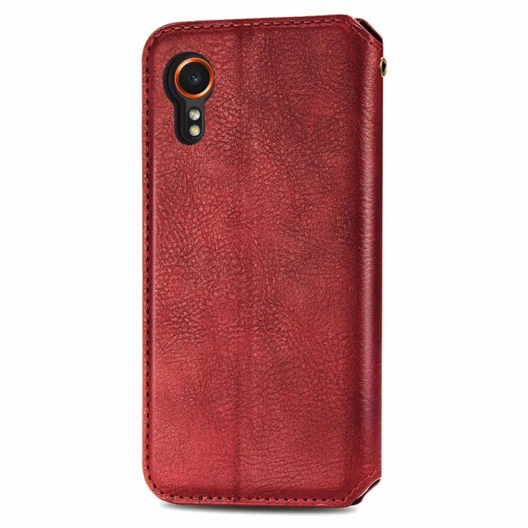 Чехол Deexe Rhombus Wallet для Samsung Galaxy Xcover 7 (G556) - Red: фото 5 из 6