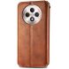 Чехол Deexe Rhombus Wallet для TECNO Spark 30C - Brown (361715Z). Фото 5 из 6