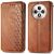 Чехол Deexe Rhombus Wallet для TECNO Spark 30C - Brown: фото 1 из 6