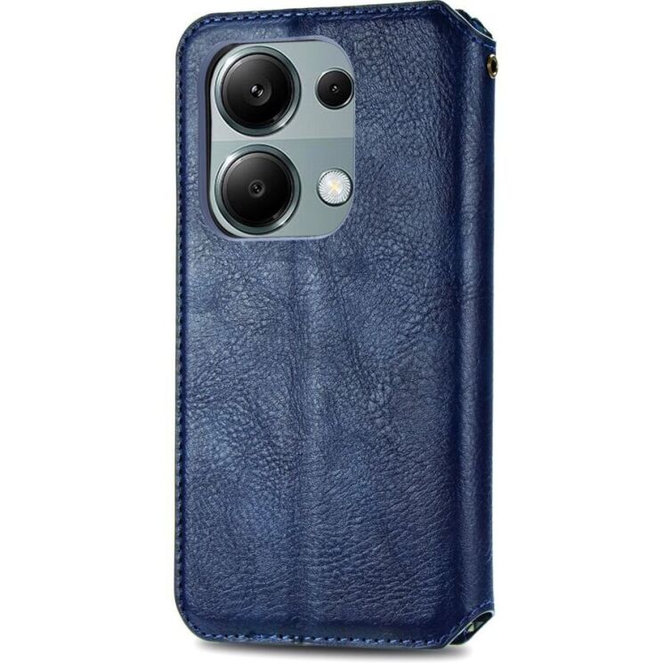 Чехол Deexe Rhombus Wallet для Xiaomi Redmi Note 13 Pro 4G / Poco M6 Pro - Blue: фото 6 из 11