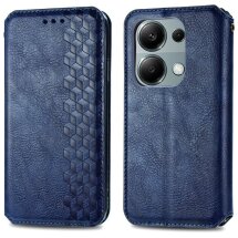 Чехол Deexe Rhombus Wallet для Xiaomi Redmi Note 13 Pro 4G / Poco M6 Pro - Blue: фото 1 из 11