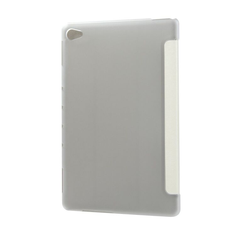 Чохол Deexe Silk Texture для Huawei MediaPad M5 Lite 10 - White: фото 2 з 2