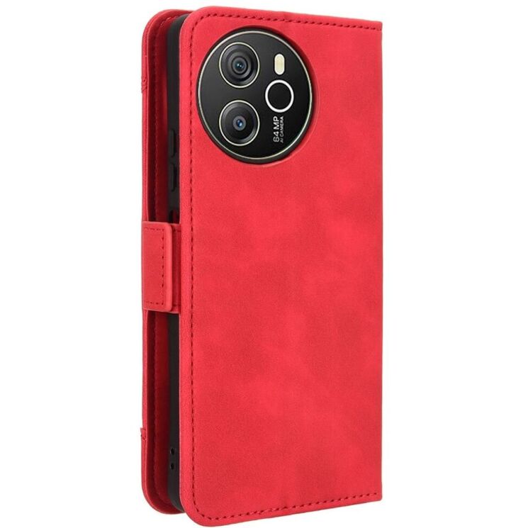 Чохол Deexe Wallet Stand для Blackview Shark 8 / Oscal Tiger 12 - Red: фото 6 з 7