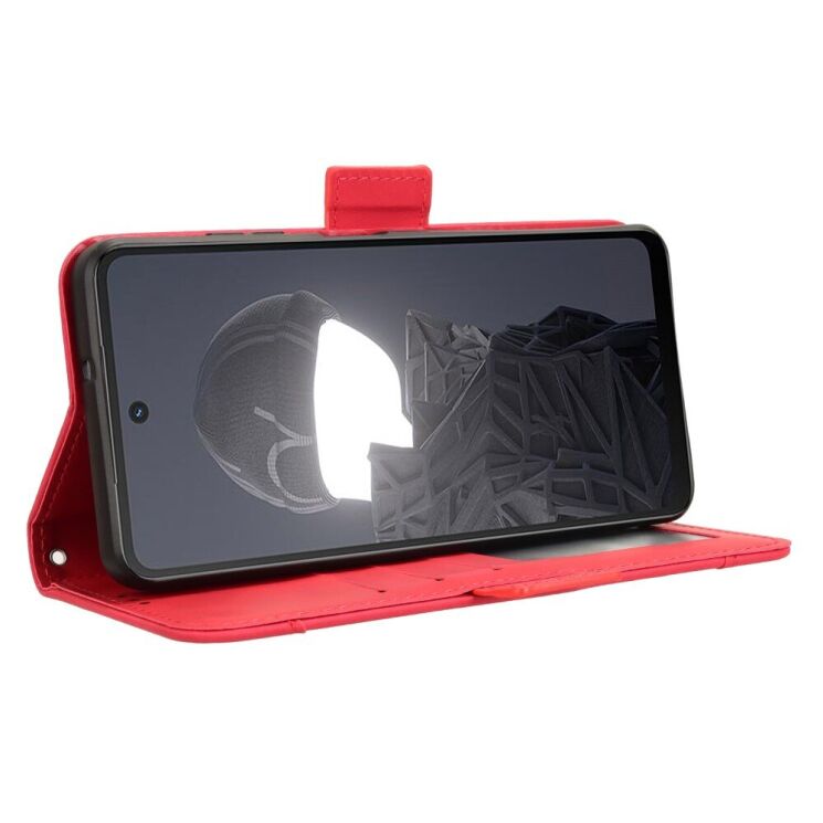 Чехол Deexe Wallet Stand для HMD Fusion - Red: фото 4 из 7