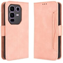 Чехол Deexe Wallet Stand для Infinix Note 50 Pro Plus - Pink: фото 1 из 15