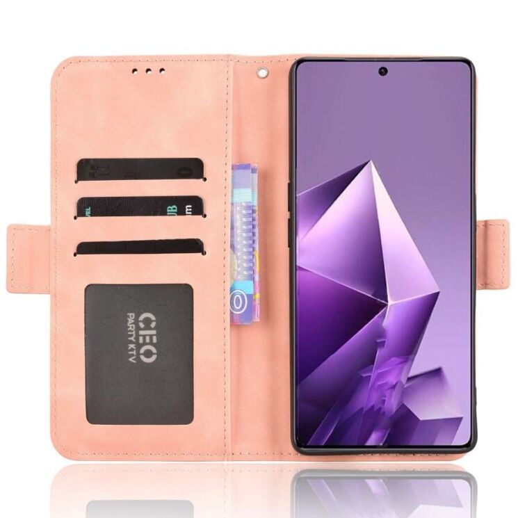Чехол Deexe Wallet Stand для Infinix Note 50 Pro Plus - Pink: фото 7 из 15
