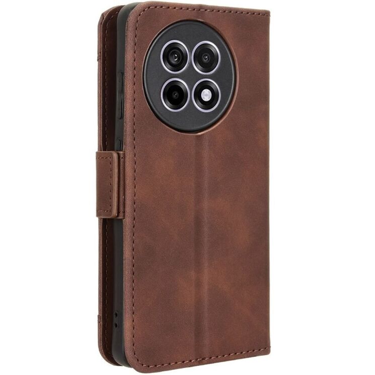 Чохол Deexe Wallet Stand для OnePlus 13R / Ace 5 / Ace 5 Pro - Brown: фото 6 з 7
