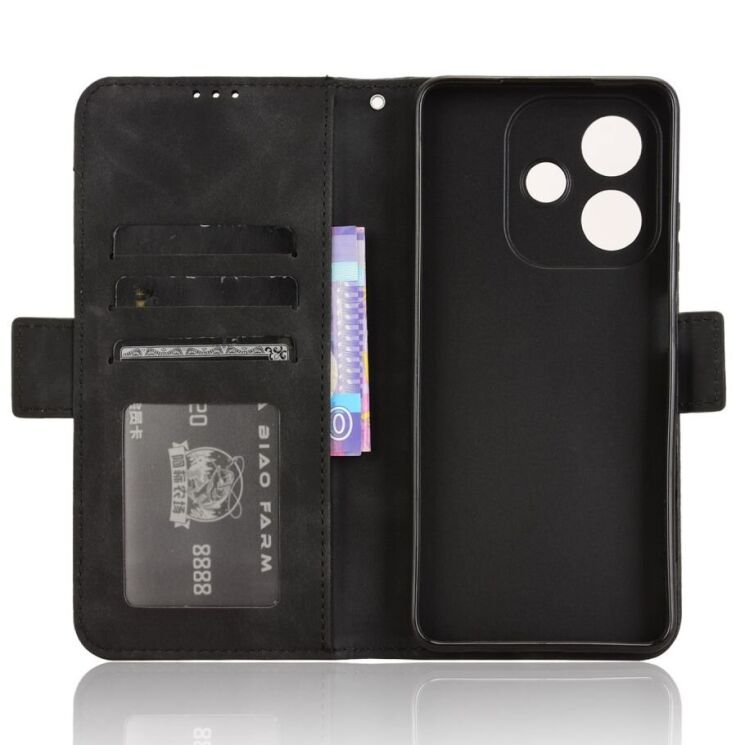 Чехол Deexe Wallet Stand для OPPO A3x / A3 / A40m - Black: фото 5 из 7