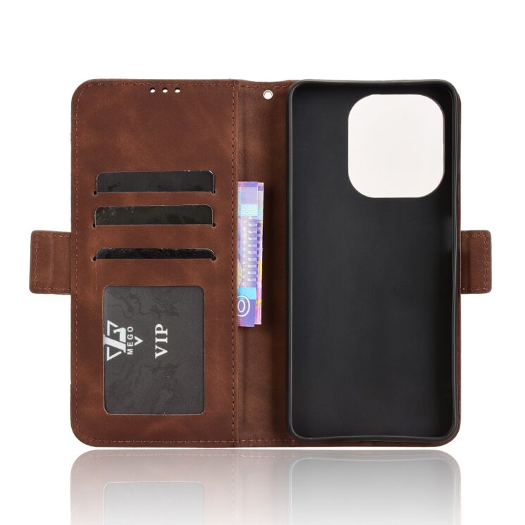 Чохол Deexe Wallet Stand для OPPO A5x - Brown: фото 4 з 14