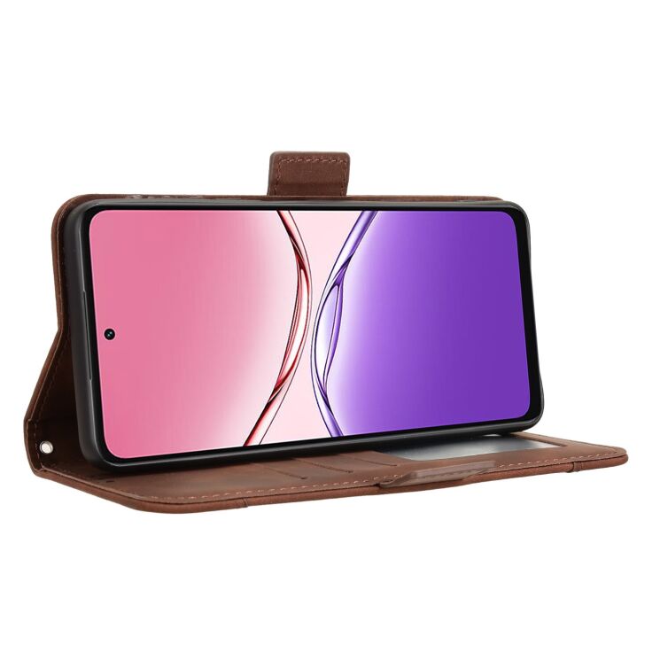 Чохол Deexe Wallet Stand для OPPO A5x - Brown: фото 6 з 14
